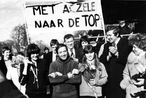 Dolf als trainer bij de atletiekclub